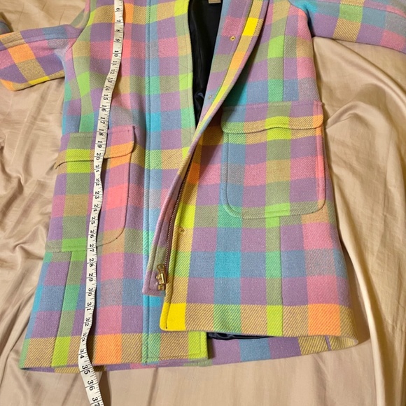 Jcrew Duffle coat in plaid Italian stadium-cloth wool - Picture 6 of 6